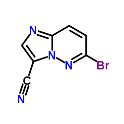 6-Bromoimidazo[1,2-b]pyridazine-3-carbonitrile结构式