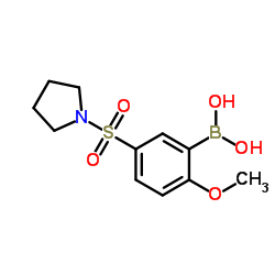 (2-Methoxy-5-(pyrrolidin-1-ylsulfonyl)phenyl)boronic acid picture