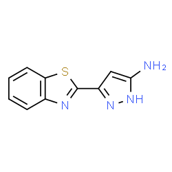 1H-Pyrazol-3-amine,5-(2-benzothiazolyl)-(9CI)结构式