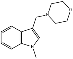 1-methyl-3-(morpholinomethyl)-indole Structure