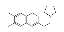 1-[2-(6,7-dimethyl-3,4-dihydronaphthalen-2-yl)ethyl]pyrrolidine Structure