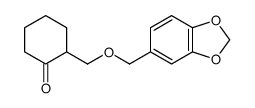 2-(1,3-benzodioxol-5-ylmethoxymethyl)cyclohexan-1-one结构式