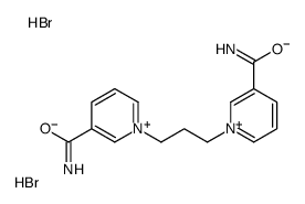 1-[3-(3-carbamoylpyridin-1-ium-1-yl)propyl]pyridin-1-ium-3-carboxamide,dibromide Structure