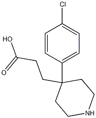 3-(4-(4-chlorophenyl)piperidin-4-yl)propanoic acid结构式