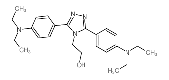 4H-1,2,4-Triazole-4-ethanol,3,5-bis[4-(diethylamino)phenyl]-结构式