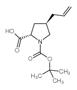 (2S,4R)-4-ALLYL-1-(TERT-BUTOXYCARBONYL)PYRROLIDINE-2-CARBOXYLIC ACID Structure