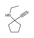 1-(ethylamino)cyclopentane-1-carbonitrile Structure