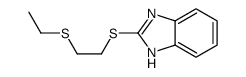 2-(2-ethylsulfanylethylsulfanyl)-1H-benzimidazole Structure