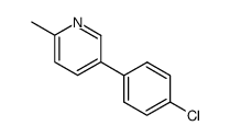 5-(4-chlorophenyl)-2-methylpyridine structure