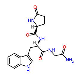 Pyr-Trp-Gly-NH2 Structure