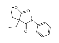 2,2-diethyl-N-phenyl-malonamic acid结构式