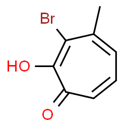 2,4,6-Cycloheptatrien-1-one, 3-bromo-2-hydroxy-4-methyl- (9CI)结构式