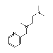 N,N,N'-trimethyl-N'-(pyridin-2-ylmethyl)ethane-1,2-diamine结构式