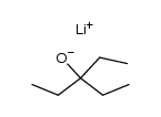 lithium 3-ethylpentan-3-olate Structure