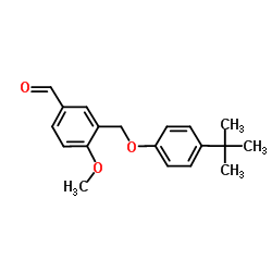 3-(4-TERT-BUTYL-PHENOXYMETHYL)-4-METHOXY-BENZALDEHYDE结构式