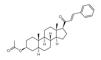 3β-acetoxy-23t()-phenyl-21,24-dinor-5α-chol-22-en-20-one of mp: 214 degree Celsius结构式