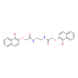 N,N'-1,2-Ethanediylbis{2-[(1-bromo-2-naphthyl)oxy]acetamide} picture