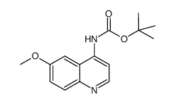 tert-butyl (6-methoxyquinolin-4-yl)carbamate Structure