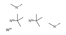 Bis(t-butylimido)bis(dimethylamino)tungsten(VI) Structure