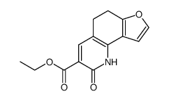 ethyl 2-oxo-1,2,5,6-tetrahydrofuro[2,3-h]quinoline-3-carboxylate结构式