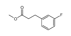 methyl 3-(3-fluorophenyl)propanoate Structure