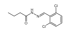 2,6-Dichlorobenzylidene-butyric-acid-hydrazide结构式