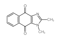 1H-Naphth[2,3-d]imidazole-4,9-dione, 1,2-dimethyl- Structure