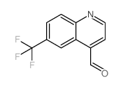 6-(三氟甲基)喹啉-4-甲醛结构式