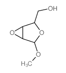 b-D-Ribofuranoside, methyl2,3-anhydro-结构式