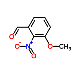 3-甲氧基-2-硝基苯甲醛结构式