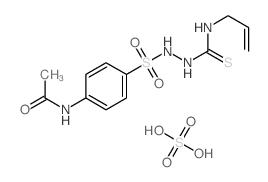 N-[4-[(prop-2-enylthiocarbamoylamino)sulfamoyl]phenyl]acetamide; sulfuric acid structure