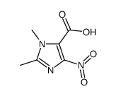 1,2-DIMETHYL-4-NITRO-1H-IMIDAZOLE-5-CARBOXYLIC ACID Structure