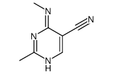 5-Pyrimidinecarbonitrile, 2-methyl-4-(methylamino)- (9CI) Structure