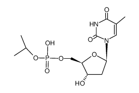 [5']thymidylic acid monoisopropyl ester结构式