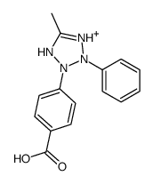 4-(5-methyl-2-phenyl-1H-tetrazol-1-ium-3-yl)benzoic acid Structure