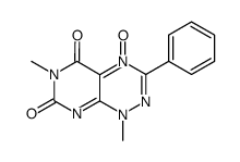 1,6-dimethyl-4-oxy-3-phenyl-1H-pyrimido[5,4-e][1,2,4]triazine-5,7-dione结构式