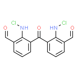 2-(chloroamino)-3-[2-(chloroamino)-3-formyl-benzoyl]benzaldehyde structure