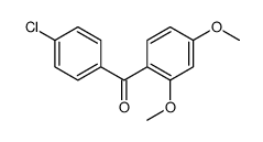 (4-Chlorophenyl)(2,4-dimethoxyphenyl)methanone structure