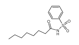 N-(phenylsulfonyl)octanamide结构式