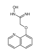 N'-hydroxy-2-quinolin-8-yloxyethanimidamide Structure