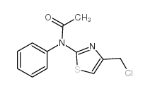 Acetamide,N-[4-(chloromethyl)-2-thiazolyl]-N-phenyl- Structure