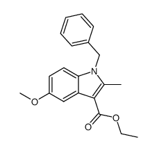 Indole-3-carboxylic acid, 1-benzyl-5-methoxy-2-methyl-, ethyl ester Structure