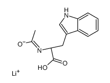 lithium N-acetyl-L-tryptophanate Structure