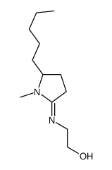 2-[(1-methyl-5-pentylpyrrolidin-2-ylidene)amino]ethanol结构式