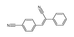 4-(2-cyano-2-phenylethenyl)-benzonitrile Structure