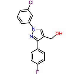 (1-(3-CHLOROPHENYL)-3-(4-FLUOROPHENYL)-1H-PYRAZOL-4-YL)METHANOL Structure