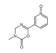 3-methyl-6-(1-oxidopyridin-1-ium-3-yl)-4H-1,3,5-oxadiazin-2-one结构式