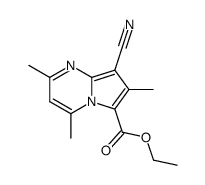 8-cyano-2,4,7-trimethyl-pyrrolo[1,2-a]pyrimidine-6-carboxylic acid ethyl ester结构式