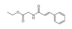 ethyl N-[3-phenyl-1-oxo-2-propen-1-yl] glycinate Structure