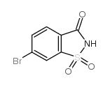 6-溴-1,2-苯异噻唑-3(2H)-酮 1,1-二氧化物结构式